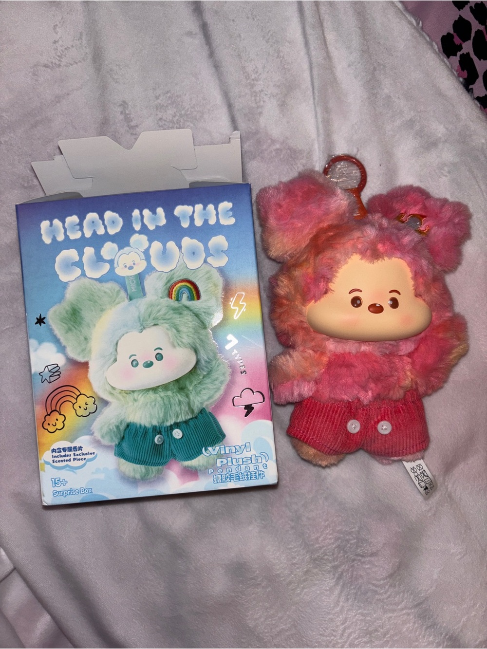 Miniso Mickey “Head in the Clouds” Blind Box Red Cloud Plush Keychain